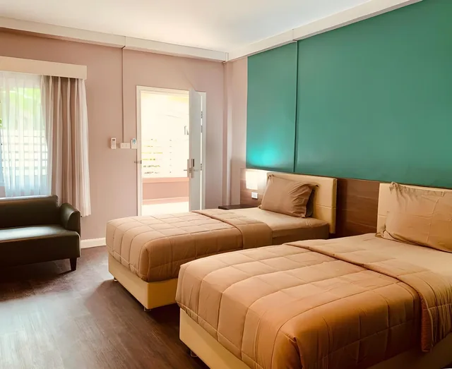 غرفة ديلوكس بسرير كوين بشرفة، Bella Vista Beach Resort Koh Lipe 1/2