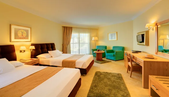 غرفة ديلوكس بسرير مزدوج بإطلالة على الحديقة، Aurora Oriental Resort Sharm El Sheikh 2/2