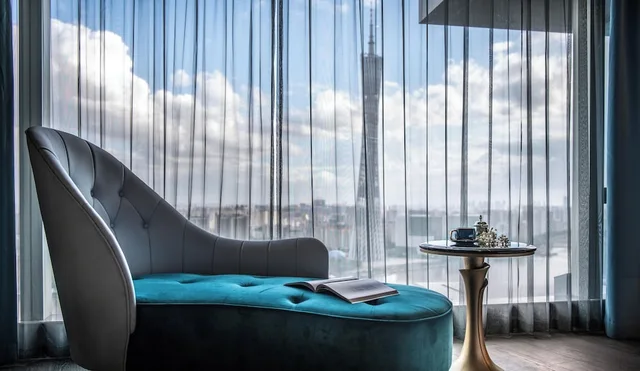 Room, King Bed, River View, Canton Tower، Elegant Hotel (Zhujiang New Town Canton Tower) 4/4