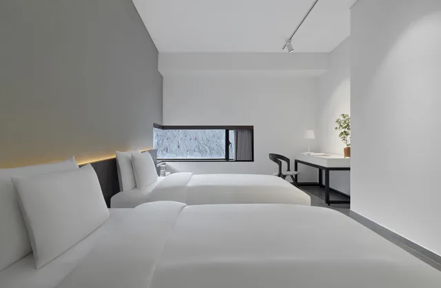 جناح متصل بسريرين منفصلين، Commune By The Great Wall Kempinski 1/1