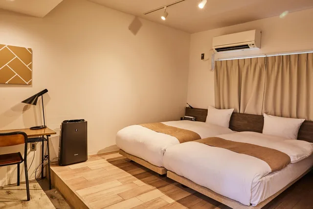 غرفة بسريرين منفصلين، Riverside Arashiyama 2/5