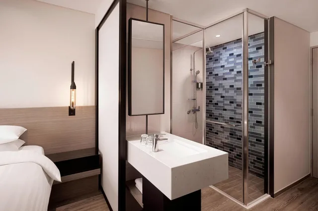 غرفة بسريرين منفصلين بإطلالة على المدينة، Fairfield By Marriott Busan 5/6