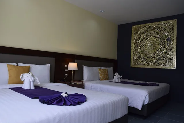 غرفة ديلوكس بسريرين منفصلين بإطلالة على الجبل، Blue Beach Grand Resort and Spa 8/10