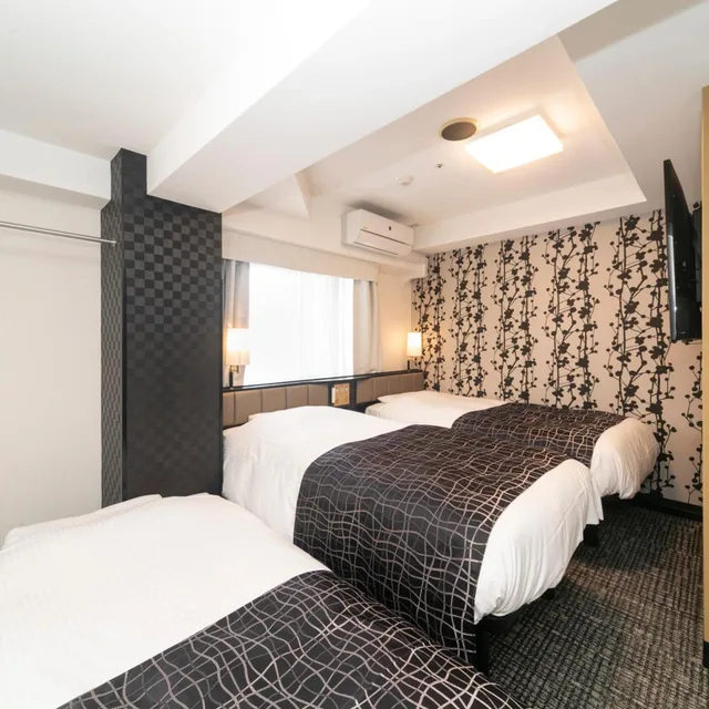 غرفة ثلاثية بسرير فردي، Apa Hotel Kyoto Ekimae 1/3