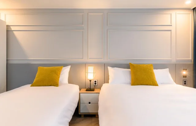 غرفة ديلوكس بسريرين منفصلين بإطلالة على البحر، Ventimo Hotel and Residence Jeju 5/10