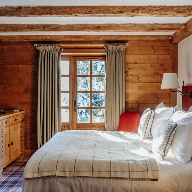 غرفة عائلية بسرير كينج، Les Chalets du Mont d'Arbois, Megeve 2/7