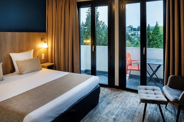 غرفة مفردة بإطلالة على المدينة بشرفة، Hotel Panorama 1/14