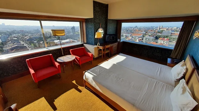 غرفة بانورامية ثلاثية بثلاثة أسرّة بإطلالة على المدينة، Hotel Miradouro 1/1
