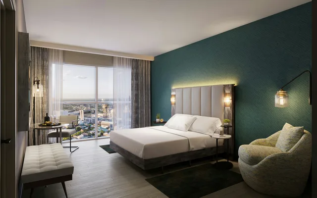 غرفة بسرير كينج، Tempo by Hilton Nashville Midtown 1/1