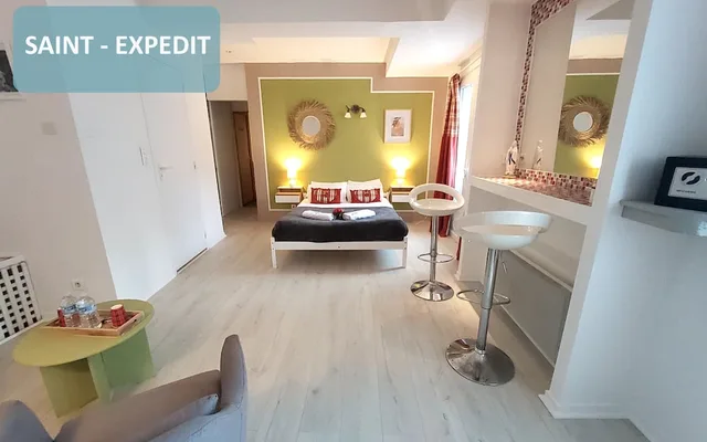 استوديو سوبيريور بسرير مزدوج بشرفة، Au Berceau de Bernadette 9/10