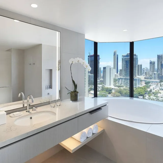 جناح جونيور ركني بإطلالة على البحر بشرفة، Jw Marriott Gold Coast Resort Spa 6/8