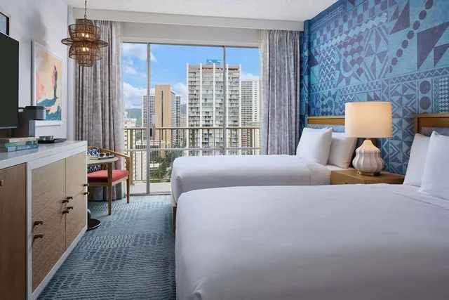 Room, Double Bed, Waikiki View، Outrigger Waikiki Paradise 7/8