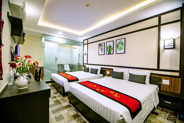 غرفة بسريرين كوين، Hoi An Riverland Villa - Hoi An Center 1/1