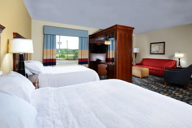 غرفة بسريرين مزدوجين، Hampton Inn Suites Durham North I85 1/5