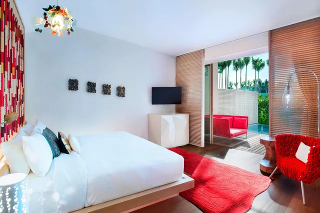 غرفة بسرير كينج بشرفة، W Singapore Sentosa Cove 2/4