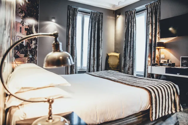 غرفة بسرير مزدوج، Hotel Le Notre Dame Saint Michel 2/4
