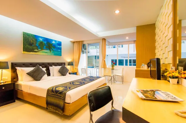 غرفة ديلوكس بسرير مزدوج بشرفة، Hallo Patong Hotel 5/10