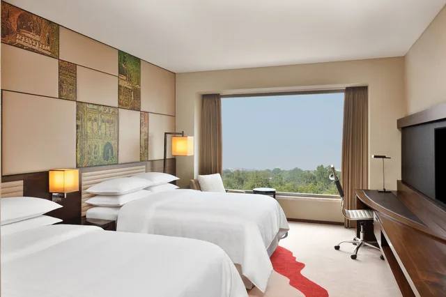غرفة بسريرين منفصلين بإطلالة على المدينة، Sheraton Grand Bengaluru Whitefield Hotel and Convention Center 5/10