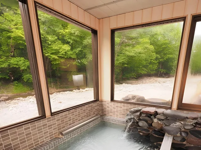 غرفة يابانية بإطلالة على النهر، Metou Onsen Hotel 1/1