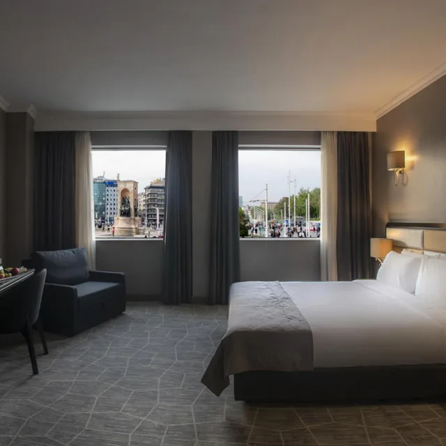 غرفة ديلوكس بسرير مزدوج أو سريرين منفصلين بإطلالة على المدينة، Taksim Square Hotel 4/10