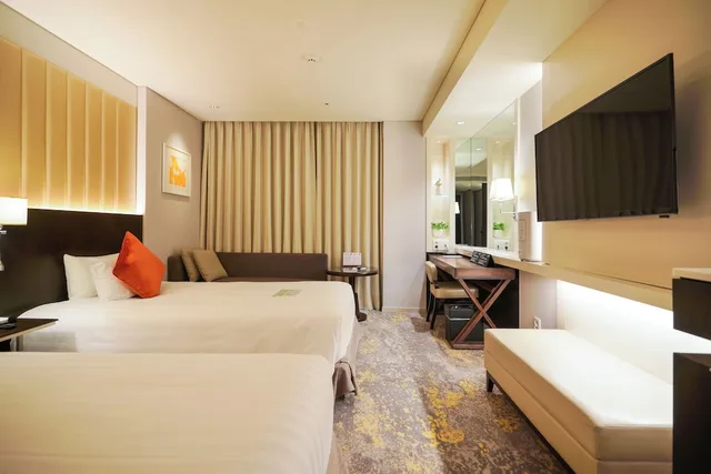 غرفة بسريرين منفصلين في طابق مرتفع، Solaria Nishitetsu Hotel Seoul Myeongdong 1/10