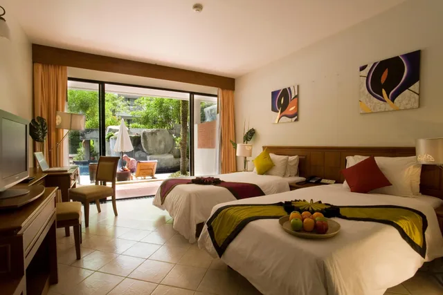 غرفة ديلوكس بسرير مزدوج أو سريرين منفصلين، Sunset Beach Resort 4/4