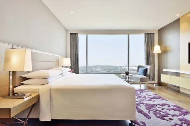 شقة بسرير كينج بإطلالة على الحديقة بغرفة نوم واحدة، Marriott Executive Apartments Hyderabad 2/7