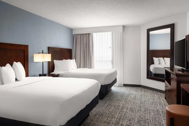 2 Rooms, Suite, 2 Double Beds, Sofa, Embassy Suites by Hilton Birmingham 1/3