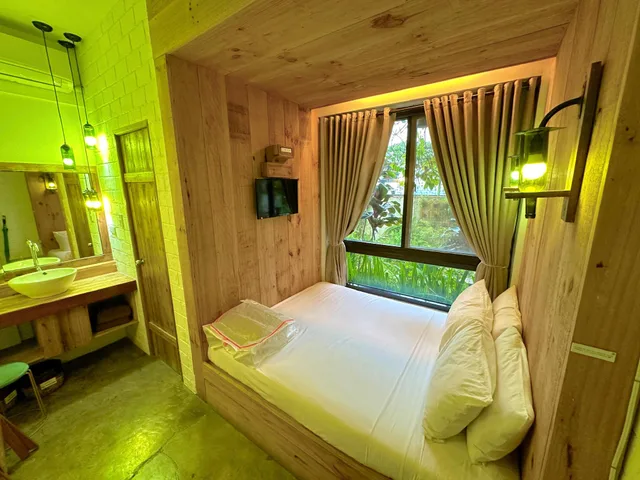 غرفة عائلية بسرير مزدوج وسرير فردي، Cabins By Eco Hotel Tagaytay 1/1