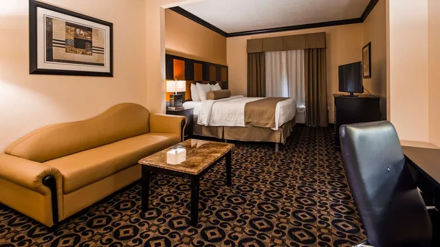 Suite, King Bed, Sofa, Best Western Plus Airport Inn Suites Salt Lake City 4/6
