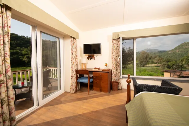 كوخ بسرير مزدوج بإطلالة على الجبل بشرفة، Wordsworth Lodge 1/2