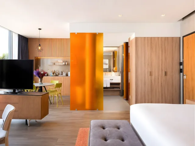 جناح بسرير كينج بشرفة، Mondrian Mexico City Condesa 7/10