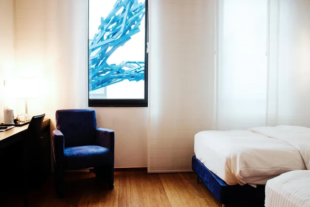 غرفة بسريرين منفصلين، Hotel Aqua by HappyCulture 7/10