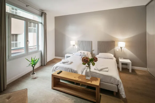 شقة بسرير كوين وسريرين منفصلين بغرفة نوم واحدة مع أريكة، Comfort Aparthotel Lourdes Lorda 1/4