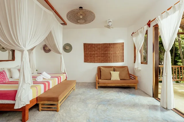 غرفة كومفورت بسرير كينج، Hotel Dos Ceibas Eco Retreat Tulum 1/1