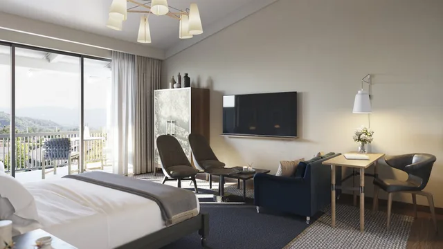 غرفة بريميير بسريرين كوين، Rosewood Sand Hill 3/4