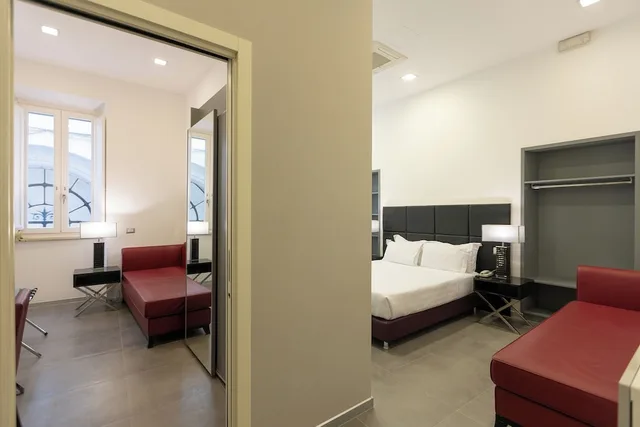 جناح عائلي بسرير كينج وسريرين منفصلين، Hotel Castellino Roma 7/10