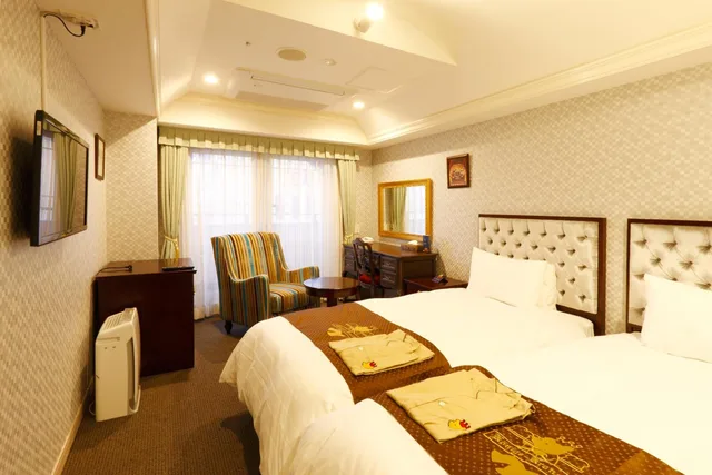 غرفة قياسية بسريرين منفصلين بشرفة، Hotel Königs Krone Kobe 8/9