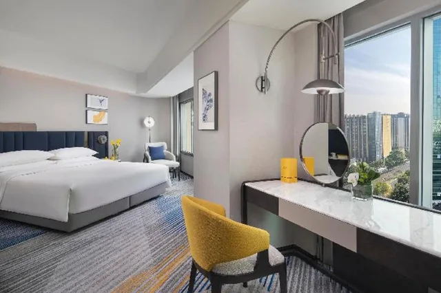 جناح بسرير كينج بإطلالة على المدينة بغرفة نوم واحدة في طابق مرتفع، Fudu Grand Hotel Changzhou 1/2