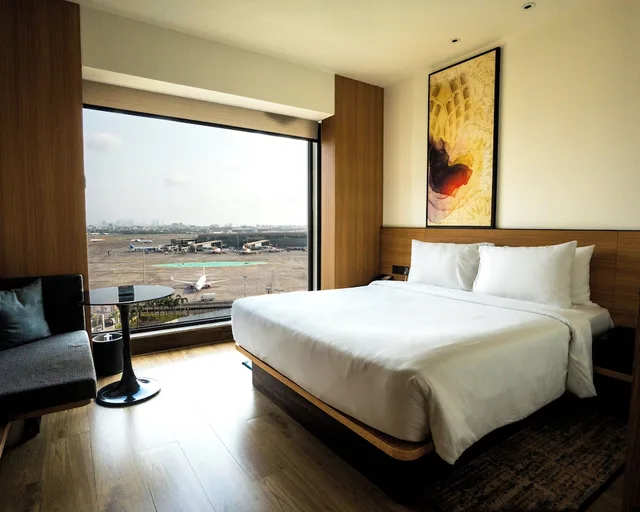 غرفة ديلوكس بسريرين منفصلين بإطلالة على الحديقة، Fairfield by Marriott Mumbai International Airport 1/5