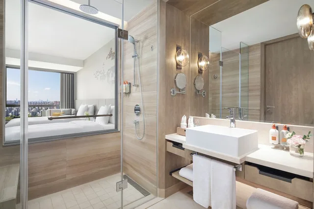 غرفة قياسية بسريرين منفصلين، Crowne Plaza Shanghai Jinxiu by IHG 2/2