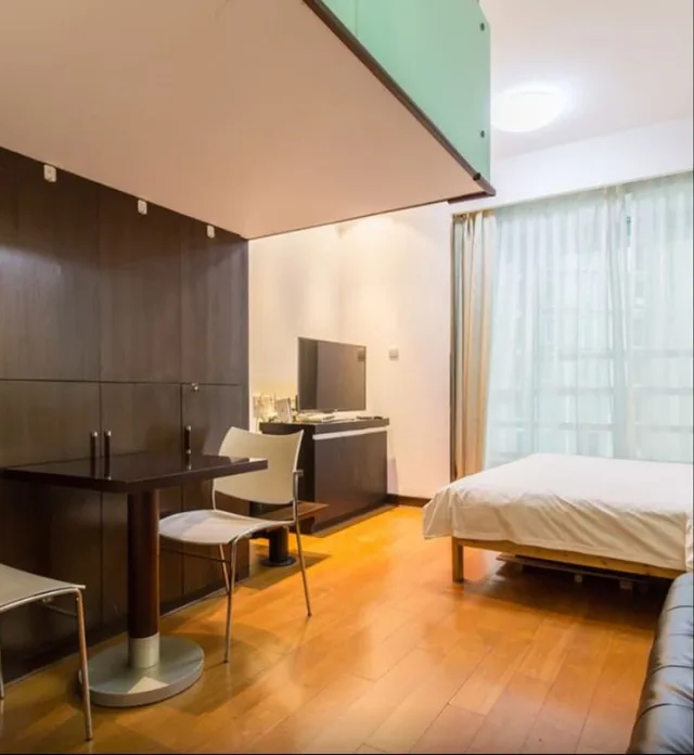 غرفة عائلية بسرير مزدوج وسرير فردي، Shanghai Jia Rong Hotel Apartment 4/8
