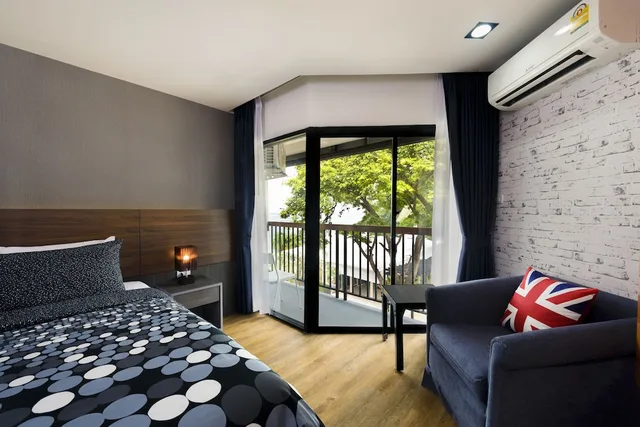 غرفة قياسية بسرير مزدوج، The Loft Seaside Sriracha Hotel 6/7