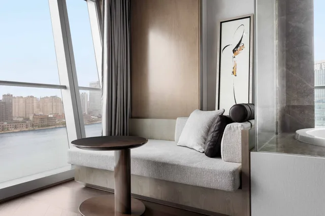 غرفة تنفيذية بسريرين مزدوجين بإطلالة على النهر، Jw Marriott Marquis Hotel Shanghai Pudong 3/4