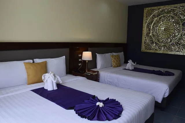 غرفة ديلوكس بسريرين منفصلين بإطلالة على الجبل، Blue Beach Grand Resort and Spa 10/10