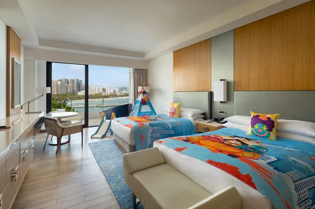 غرفة عائلية بسريرين مزدوجين بإطلالة على البحر بشرفة، Jw Marriott Hotel Sanya Dadonghai Bay 4/10