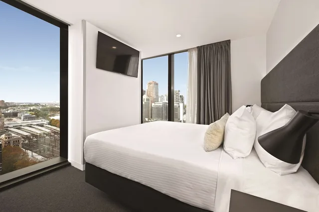 جناح جونيور بسرير كينج بإطلالة على النهر، Vibe Hotel Melbourne 3/6