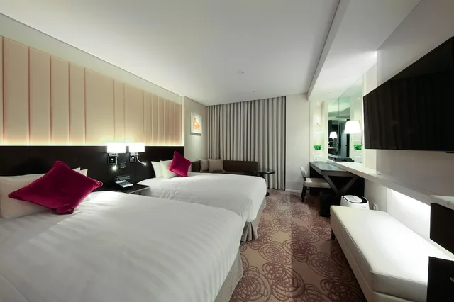 غرفة بسريرين منفصلين في طابق مرتفع، Solaria Nishitetsu Hotel Seoul Myeongdong 2/10