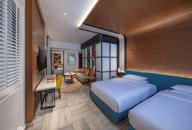 جناح جونيور بسريرين منفصلين بإطلالة على الفناء، Andaz Dubai The Palm by Hyatt 3/10