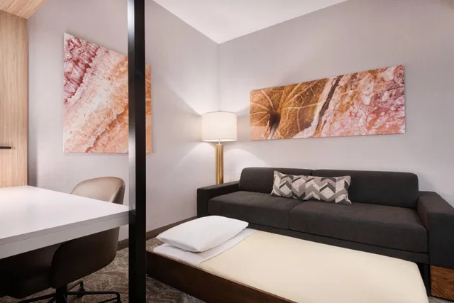 جناح بسرير كينج مع سرير سحّاب إضافي مع أريكة بحوض استحمام لذوي الإعاقة، SpringHill Suites by Marriott Tifton 4/9